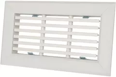 Vent-Axia Uniflexplus griglia con lamelle fisse 200x100 per alloggiamento collegamenti per parete