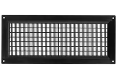 Griglia di aerazione rettangolare con grata 130x300 nera - VR1330M