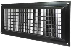 Griglia di aerazione rettangolare con grata 130x300 nera - VR1330M