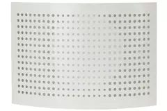 Valvola di alimentazione di ventilazione Ø 100 mm con copertura perforata per montaggio a parete BIANCA - DTQA100