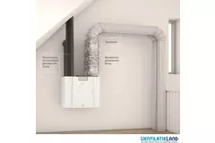 Ubbink ventilazione meccanica con recupero di calore Ubiflux Vigor W600 4/0 destro