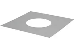 Piastra di copertura diametro 250 mm quadrata I304 (D0,6)