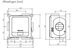 Vent-Axia Multihome BPD base 300 m³/h + sensore di umidità - spina perilex