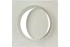 Piastra a parete rotonda in plastica con valvola di ritegno diametro: 150 mm - AFV150
