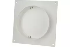 Piastra a parete tonda in plastica con valvola di non ritorno diametro: 100 mm - AFV100