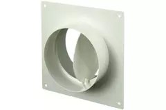 Piastra a parete rotonda in plastica con valvola di ritegno diametro: 150 mm - AFV150