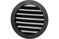 Griglia esterna a muro in alluminio tonda - Ø 100 mm - NERA