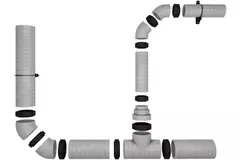 Raccordo a T isolato EPS diametro 200mm