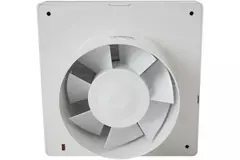 Aspiratore per il bagno Ø 100 mm bianco con sportello di chiusura automatico e timer - versione lusso X100ZHT