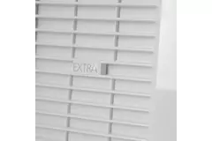 Aspiratore per il bagno Ø 100 mm bianco con sportello di chiusura automatico e timer - versione lusso X100ZHT