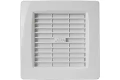 Aspiratore per il bagno Ø 100 mm bianco con sportello di chiusura automatico e timer - versione lusso X100ZHT