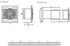 Vent-Axia Azur SELV 12V aspiratore per il bagno e la toilette Ø100 con timer