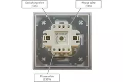 Europlast ventilazione decentralizzata con recupero di calore 100 mm con interruttore