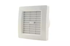 Aspiratore per il bagno Ø 120 mm bianco con sportello di chiusura a - deluxe X120Z