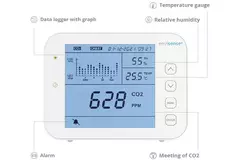 Misuratore di CO2 EnviSense con datalogger - inclusa dashboard digitale