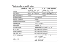 Sensore di fumo 230V per serranda tagliafuoco rettangolare - E-FD A SSA 800x600 230