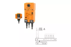 Serranda tagliafuoco rotonda 160 mm servomotore 24V - E-FDC25 D160 M24 S