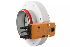 Serranda tagliafuoco rotonda compatta 100 mm servomotore 24V - E-FDC DD M24 D100