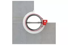 Serranda tagliafuoco circolare con attacco terminale da 500 mm - E-FDC40 D500RS