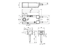 Servomotore per serranda tagliafuoco 24V, 18 Nm, apertura/chiusura - E-BF24 T