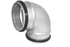 Curva tonda corta spiro 90° Ø 80 mm per tubo spiro