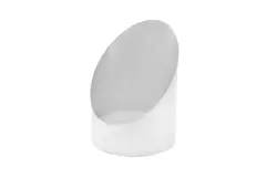 Tubo diffusore diametro 125 mm 45 gradi (Sendz. Verz.) RAL9010