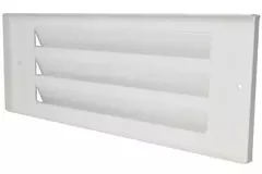 Griglia per parete esterna a superficie 300 mm x 100 mm BIANCA