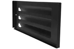 Griglia a parete esterna montata in superficie 300 mm x 100 mm NERO
