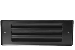 Griglia a parete esterna montata in superficie 300 mm x 100 mm NERO