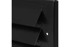 Griglia a parete esterna montata in superficie 300 mm x 100 mm NERO