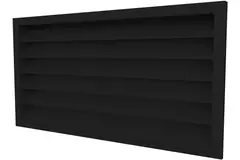 Diffusore da muro esterno 700x500 in acciaio con alette fisse - colore misto RAL 9005
