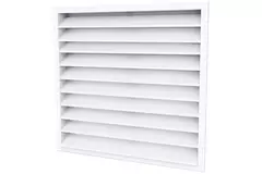 Diffusore da muro esterno 300x300 in acciaio con alette fisse - colore misto RAL 9016