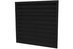 Diffusore da muro esterno 300x300 in acciaio con alette fisse - colore misto RAL 9005