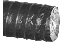 Tubo di ventilazione Combidec in alluminio con strato esterno in poliestere NERO Ø 160 mm (10 metri)