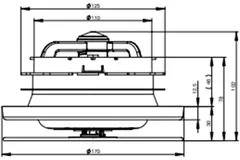 Valvola di estrazione Zehnder ComfoValve Luna E125