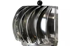 Aspiratore da tetto eolico Cowl 200 mm acciaio inox faldale tetto incluso - 115 m3/h