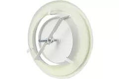 Valvole scarico ventilazione in metallo Ø 200 mm RAL 9010 con morsetti a molla - DVSC200