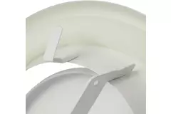 Valvole scarico ventilazione in metallo Ø 200 mm RAL 9010 con morsetti a molla - DVSC200