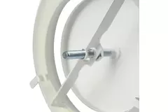 Valvole scarico ventilazione in metallo Ø 200 mm RAL 9010 con morsetti a molla - DVSC200