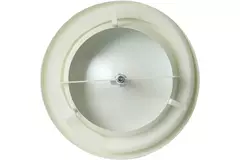 Valvola alimentazione ventilazione in metallo Ø 100 mm RAL 9010 con morsetti a molla - DVSC-P100