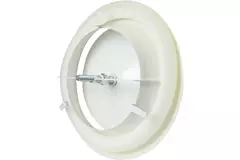 Valvola alimentazione ventilazione in metallo Ø 100 mm RAL 9010 con morsetti a molla - DVSC-P100