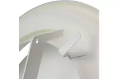 Valvola alimentazione ventilazione in metallo Ø 100 mm RAL 9010 con morsetti a molla - DVSC-P100