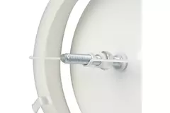Valvola alimentazione ventilazione in metallo Ø 100 mm RAL 9010 con morsetti a molla - DVSC-P100