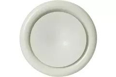 Valvola alimentazione ventilazione in metallo Ø 100 mm RAL 9010 con morsetti a molla - DVSC-P100