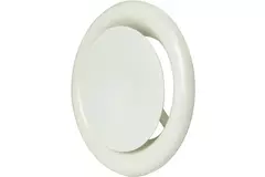 Valvola alimentazione ventilazione in metallo Ø 100 mm RAL 9010 con morsetti a molla - DVSC-P100