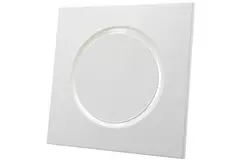 Valvola di estrazione di ventilazione in metallo quadrato Ø 100 mm bianca con morsetti a molla - DVSQ100