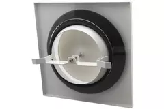 Valvola di estrazione di ventilazione in metallo quadrata Ø 125 mm bianca con morsetti a molla - DVSQ125