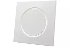 Valvola di alimentazione di ventilazione in metallo quadrato Ø 100 mm bianca con morsetti a molla - DVSQ-P100