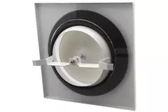 Valvola di alimentazione per ventilazione in metallo quadrato Ø 125 mm bianca con morsetti a molla - DVSQ-P125