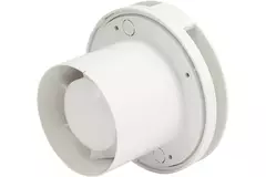 Aspiratore per il bagno rotondo Ø 100 mm bianco con timer -design EAT100T